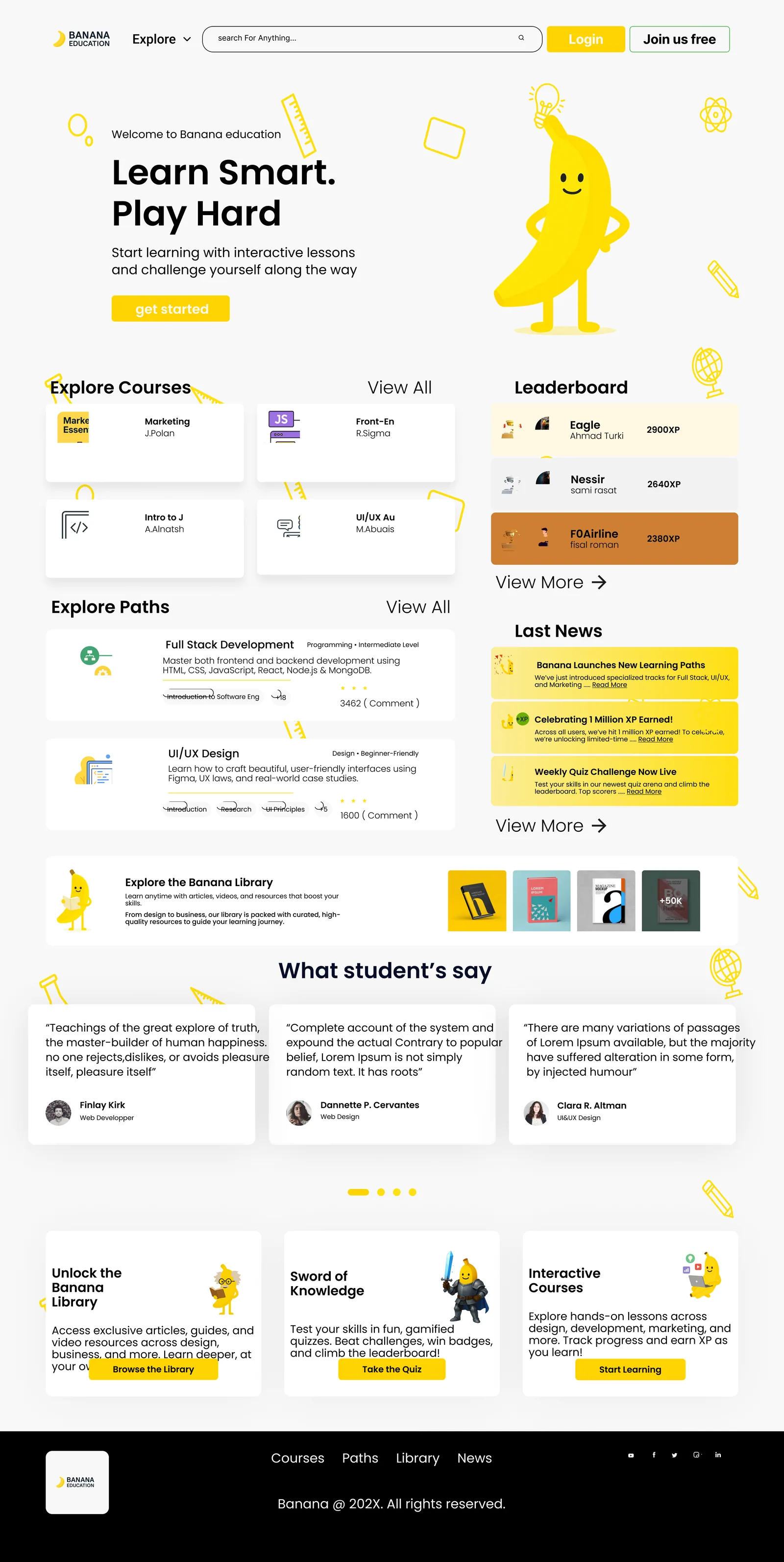 Landing page