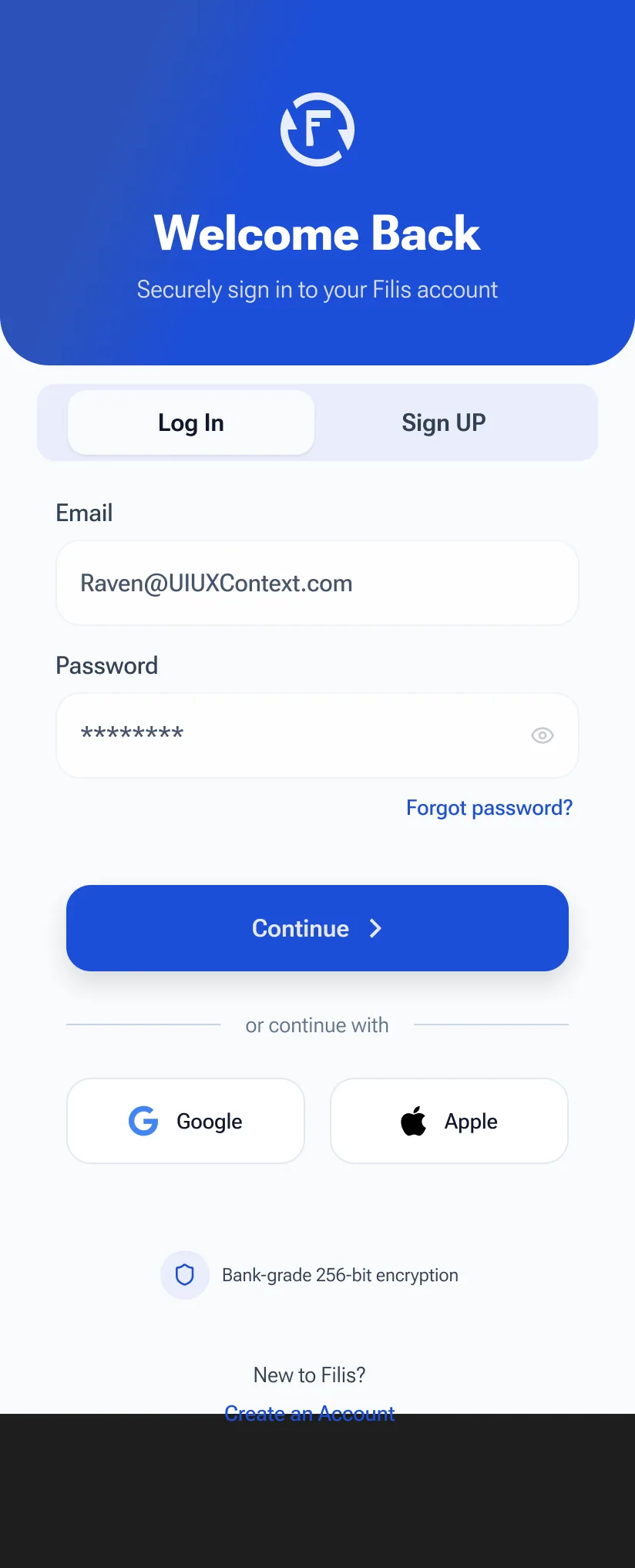 Log in