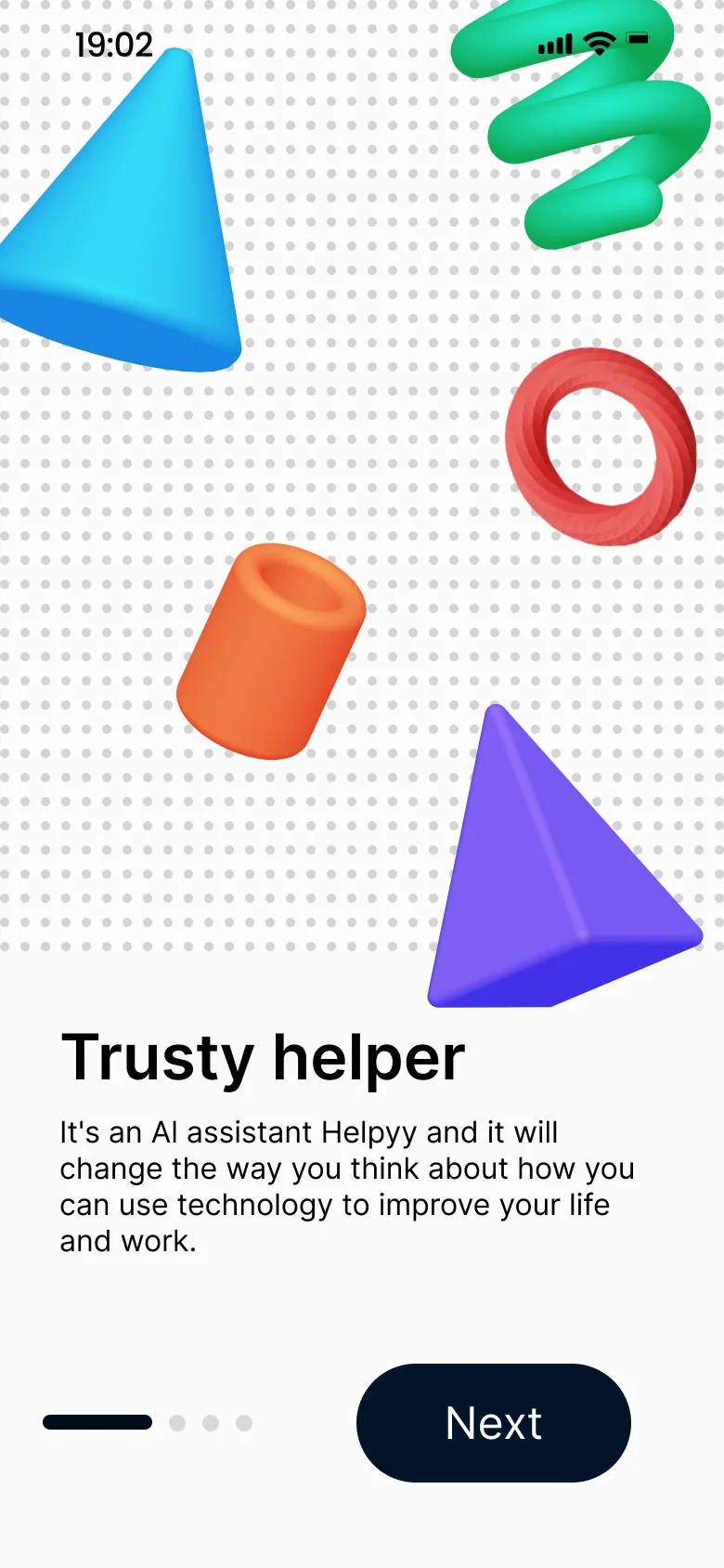 Onboarding: “Trusty helper”