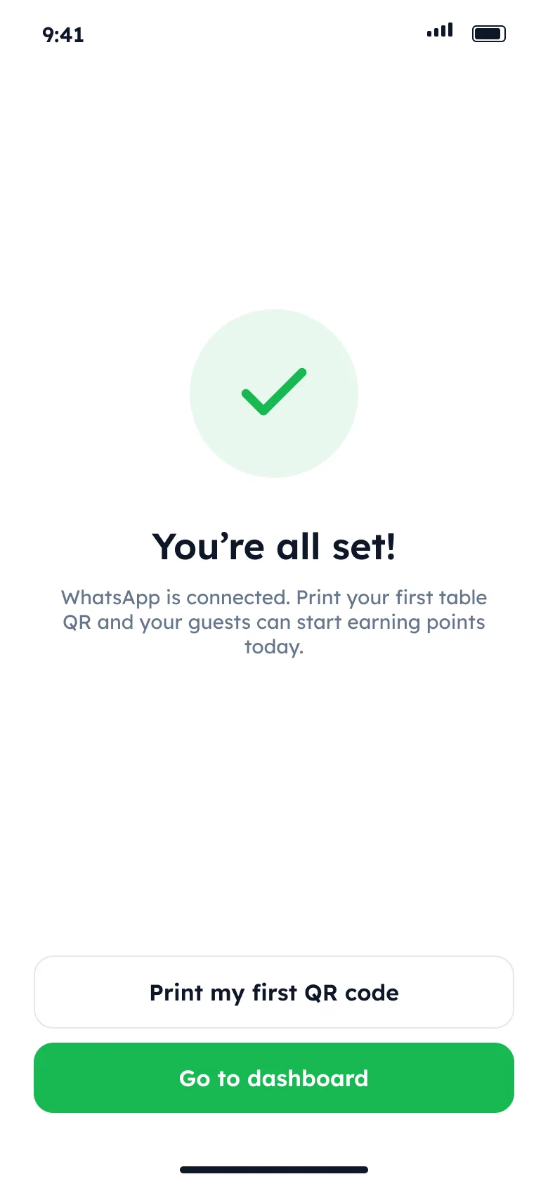 All set: print your first QR