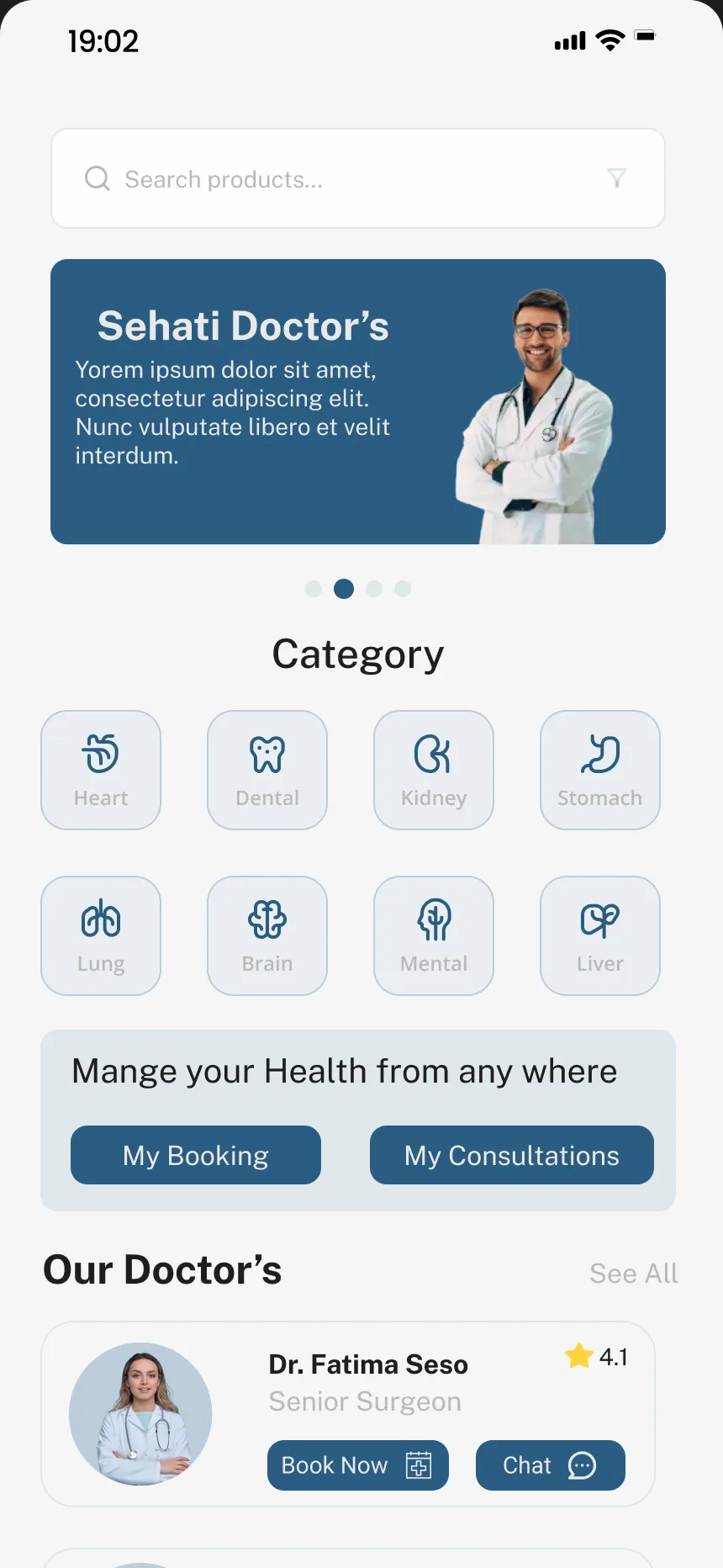 Doctors by speciality